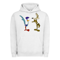Pigment Lunar Rock coyote and the road runner Urban Hoodie - linhVisuals