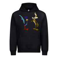 Black coyote and the road runner Urban Hoodie - linhVisuals