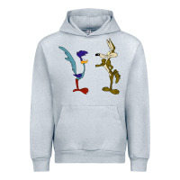 Heather Grey coyote and the road runner Urban Hoodie - linhVisuals