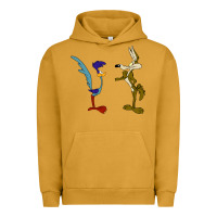 Pigment Peanut Butter coyote and the road runner Urban Hoodie - linhVisuals