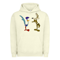 Pigment Pistachio coyote and the road runner Urban Hoodie - linhVisuals