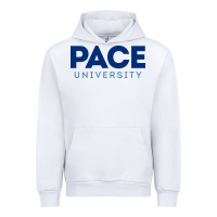 White Pace University Urban Hoodie - linhVisuals