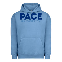 Pigment Pebble Blue Pace University Urban Hoodie - linhVisuals