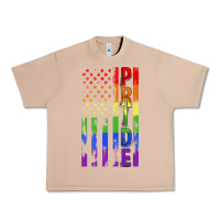 Burro lgbtq pride american flag Urban Heavy Tee - FaDigitalArtStudio