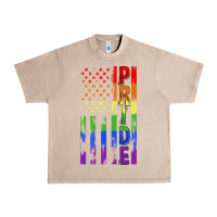 French Oak lgbtq pride american flag Urban Heavy Tee - FaDigitalArtStudio