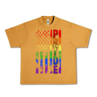 Peanut Butter lgbtq pride american flag Urban Heavy Tee - FaDigitalArtStudio