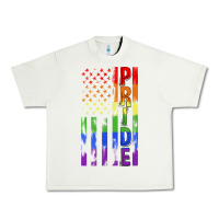 Pistachio lgbtq pride american flag Urban Heavy Tee - FaDigitalArtStudio