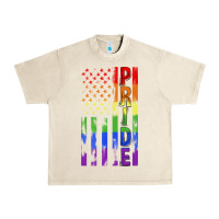 Sandshell lgbtq pride american flag Urban Heavy Tee - FaDigitalArtStudio