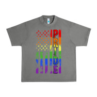 Tornado lgbtq pride american flag Urban Heavy Tee - FaDigitalArtStudio