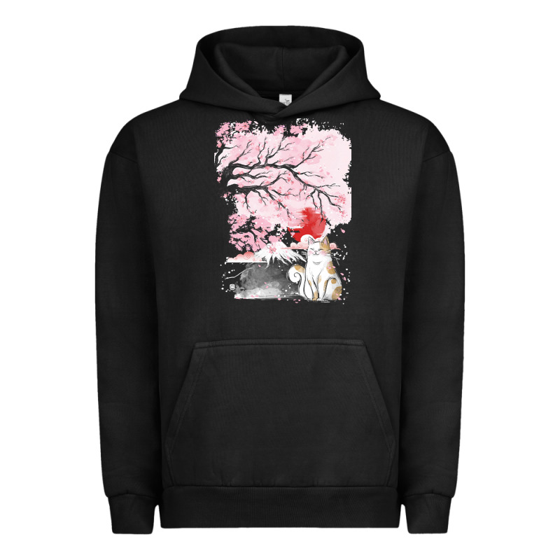 Japan T  Shirt Sakura Cat T  Shirt Urban Hoodie by linhVisuals | Teevron