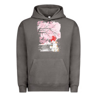 Pigment Tornado japan t  shirt sakura cat t  shirt Urban Hoodie - linhVisuals