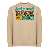 Just A Small Town Girl With Sunflowers And Money Heavyweight Sweatshirt | Teevron
