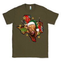 Army Green christmas texas highland cow Classic Tee - Jasminsmagicworld