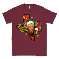 Burgundy christmas texas highland cow Classic Tee - Jasminsmagicworld