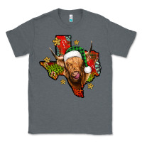 Charcoal Heather christmas texas highland cow Classic Tee - Jasminsmagicworld