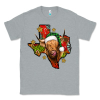 Heather Grey christmas texas highland cow Classic Tee - Jasminsmagicworld