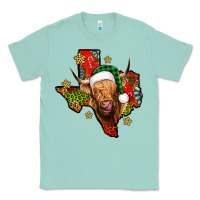 Seafoam christmas texas highland cow Classic Tee - Jasminsmagicworld