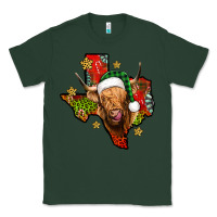 Sports Green christmas texas highland cow Classic Tee - Jasminsmagicworld