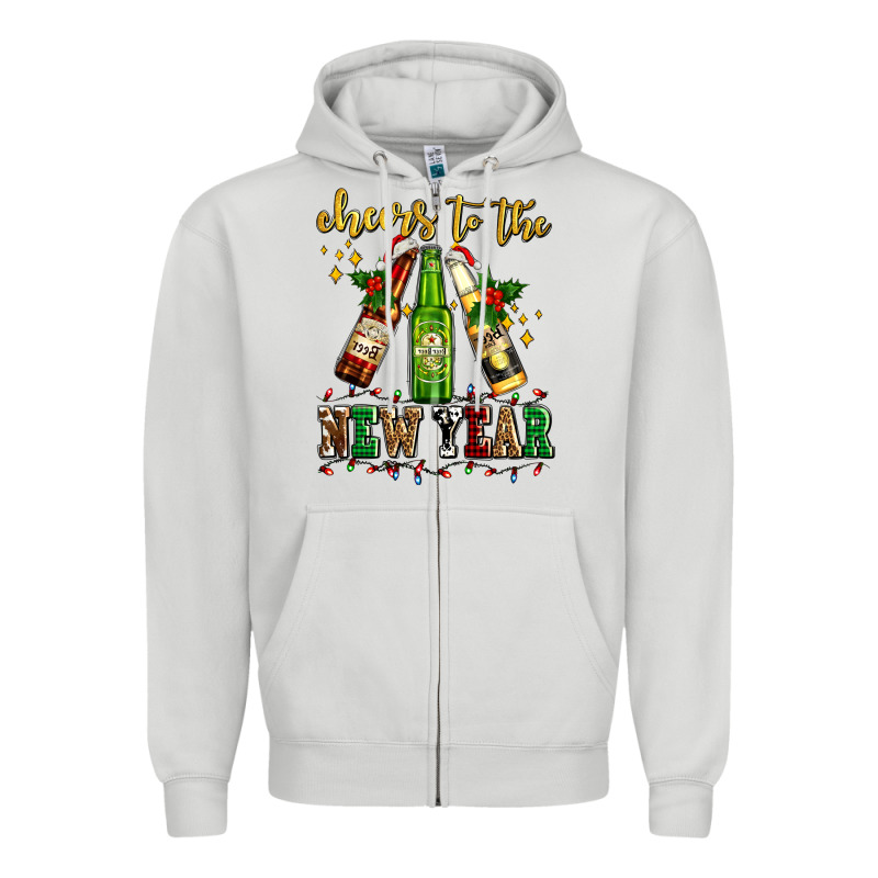 Cheers To The New Year With Beers Zipper Hoodie by AdoDesignShop | Teevron