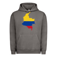 Pigment Tornado colombia Flag Map Drawing Line Art Urban Hoodie - linhVisuals