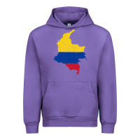 Tulip colombia Flag Map Drawing Line Art Urban Hoodie - linhVisuals