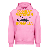Fuchsia Pink combat veteran mogadishu somalia Urban Hoodie - linhVisuals