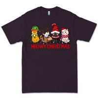Plum meowy christmas Premium Tee - CowGirlArtShop
