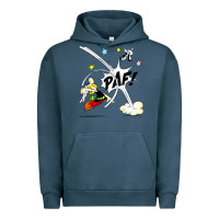 Pigment Midnight Navy asterix and obelix Urban Hoodie - linhVisuals