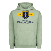 Pigment Oil Green crean lutheran high school Urban Hoodie - linhVisuals