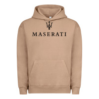 Pigment Burro simple white trident symbol essential Urban Hoodie - linhVisuals