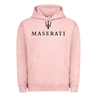 Pigment Salmon simple white trident symbol essential Urban Hoodie - linhVisuals