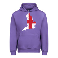 Tulip england Flag Map Drawing Line Art Urban Hoodie - linhVisuals