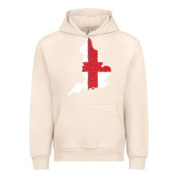 Sandshell england Flag Map Drawing Line Art Urban Hoodie - linhVisuals