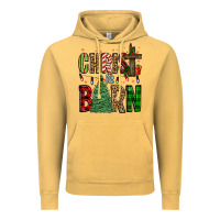 Vintage Mustard christ is born Vintage Hoodie - FaDigitalArtStudio