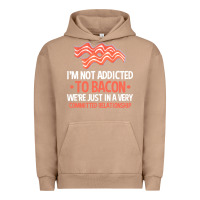 Pigment Burro bacon apparel t  shirt i'm not addicted to bacon we were just in a com Urban Hoodie - linhVisuals