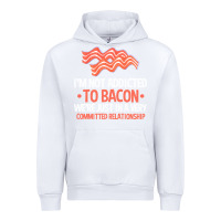 White bacon apparel t  shirt i'm not addicted to bacon we were just in a com Urban Hoodie - linhVisuals