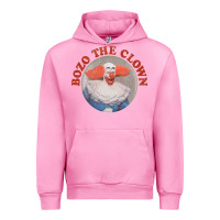 Fuchsia Pink bozo the clown vintage style faded design ,  bozo Urban Hoodie - linhVisuals