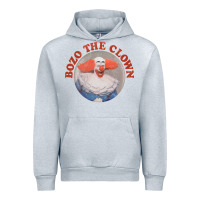 Heather Grey bozo the clown vintage style faded design ,  bozo Urban Hoodie - linhVisuals