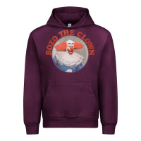 Mauve Wine bozo the clown vintage style faded design ,  bozo Urban Hoodie - linhVisuals
