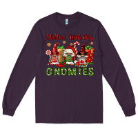 Plum Chillin' With My Gnomies Long Sleeve Tee - FaDigitalArtStudio