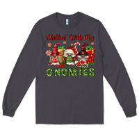 Smoke Chillin' With My Gnomies Long Sleeve Tee - FaDigitalArtStudio