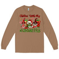 Toasted Coconut Chillin' With My Gnomies Long Sleeve Tee - FaDigitalArtStudio