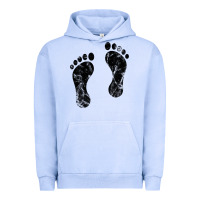 Pigment Grape Ice 70's footprints   footprint Urban Hoodie - linhVisuals