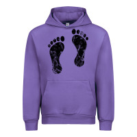 Tulip 70's footprints   footprint Urban Hoodie - linhVisuals