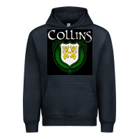 Navy collins family irish coat of arms Urban Hoodie - linhVisuals