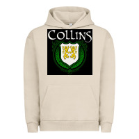 Pigment French Oak collins family irish coat of arms Urban Hoodie - linhVisuals
