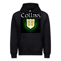 Black collins family irish coat of arms Urban Hoodie - linhVisuals