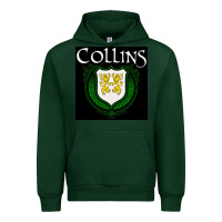 Forest Green collins family irish coat of arms Urban Hoodie - linhVisuals