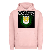 Pigment Salmon collins family irish coat of arms Urban Hoodie - linhVisuals