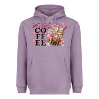 But First Coffee Floral Heavyweight Hoodie | Teevron